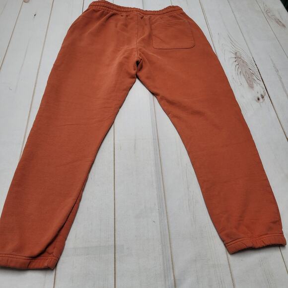 Talentless burnt orange fleece jogger track pants relaxed heavyweight - Picture 8 of 11